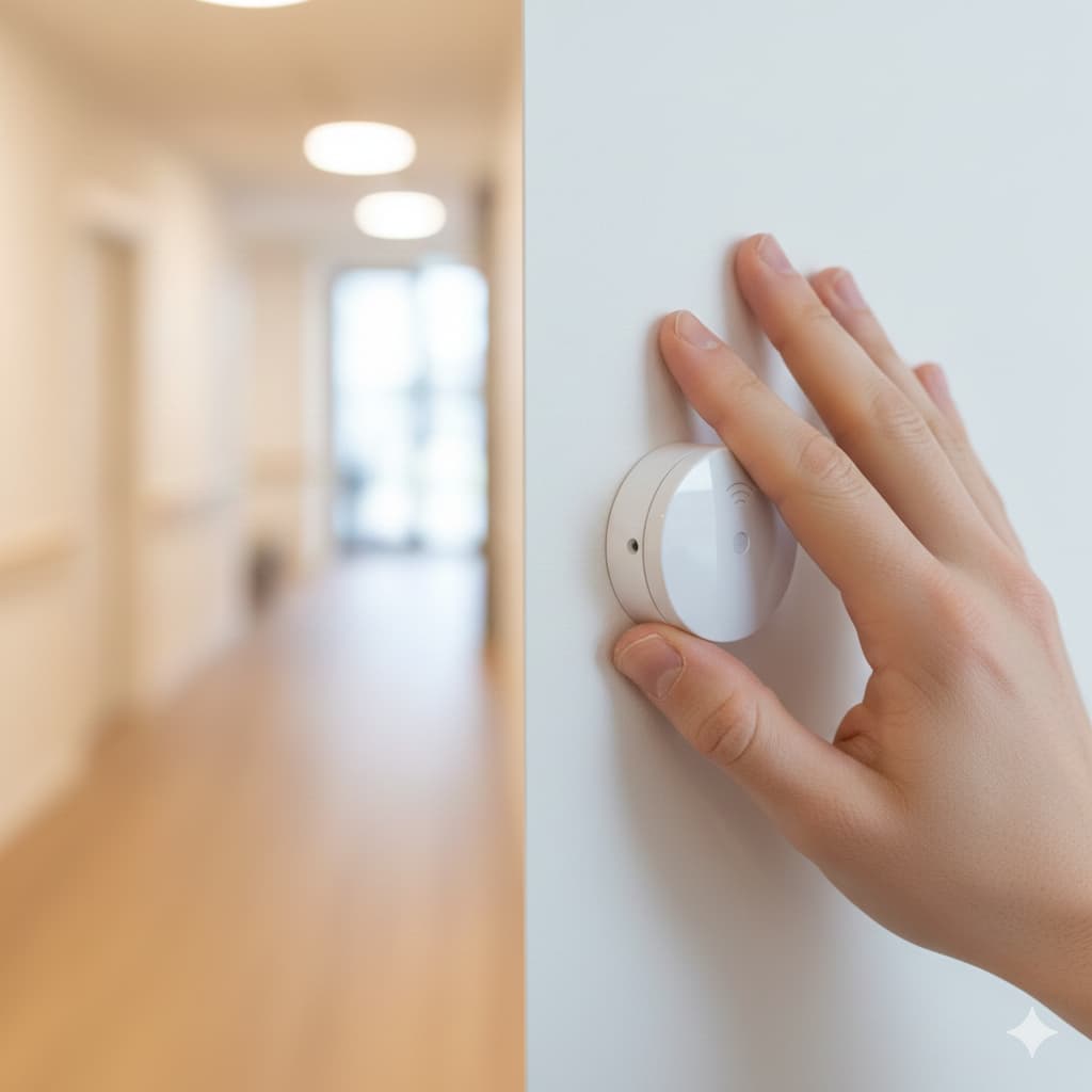 Installazione discreta di sensore senza opere murarie